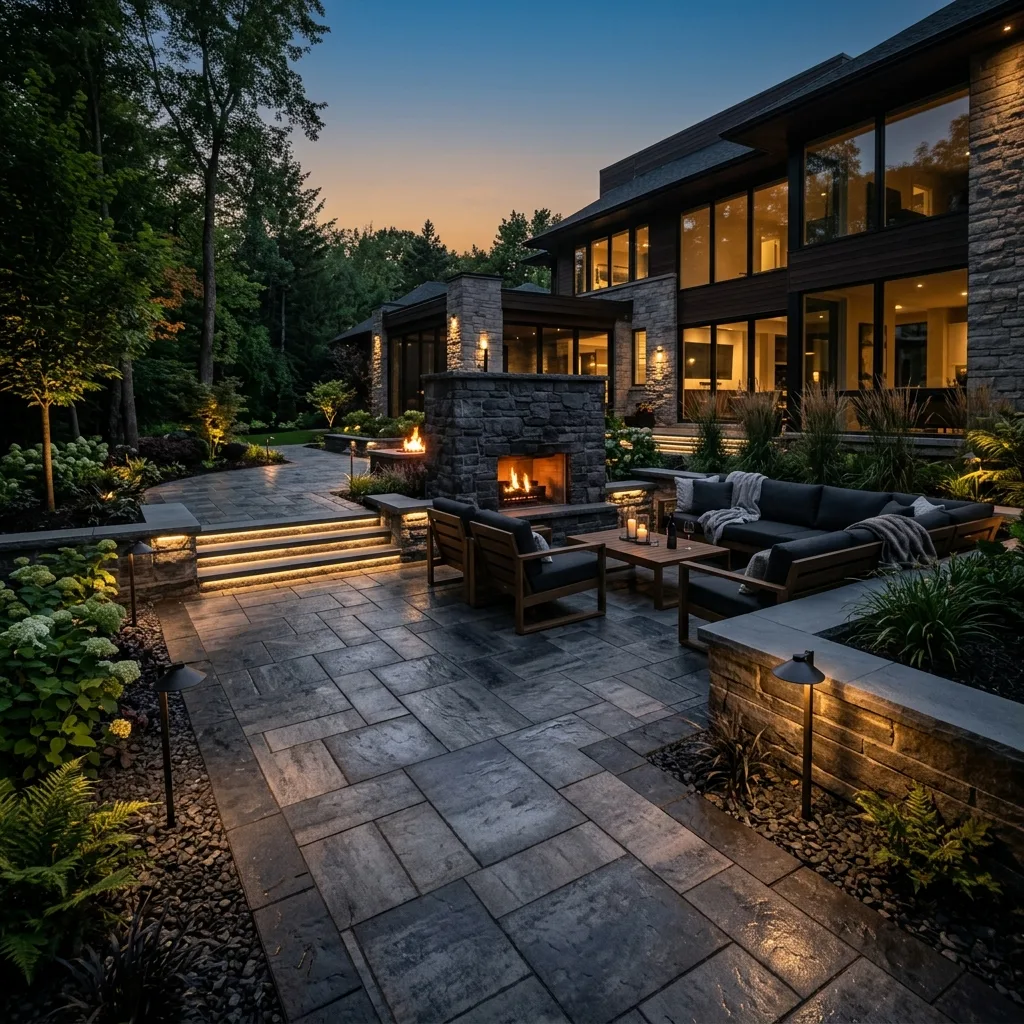 Luxury Paver Patio Hardscaping Craftsmanship